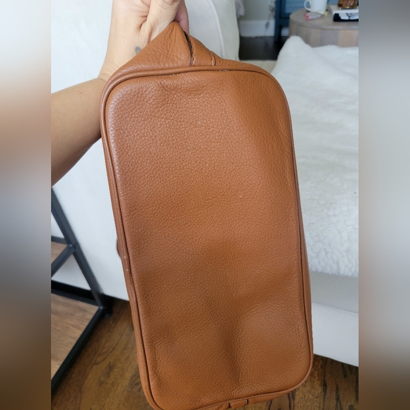 🌿 Michael Kors Cognac Reversible Pebble Leather/suade bag with pouch - Picture 10 of 15